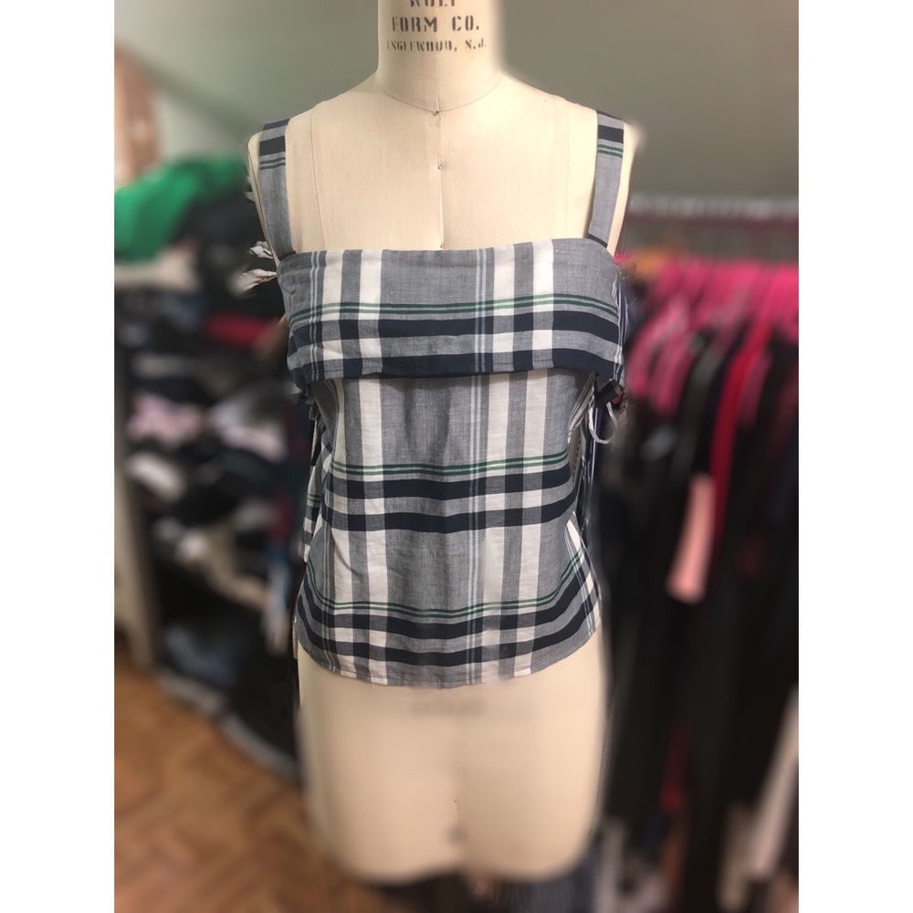 Club Mónaco Plaid Tank